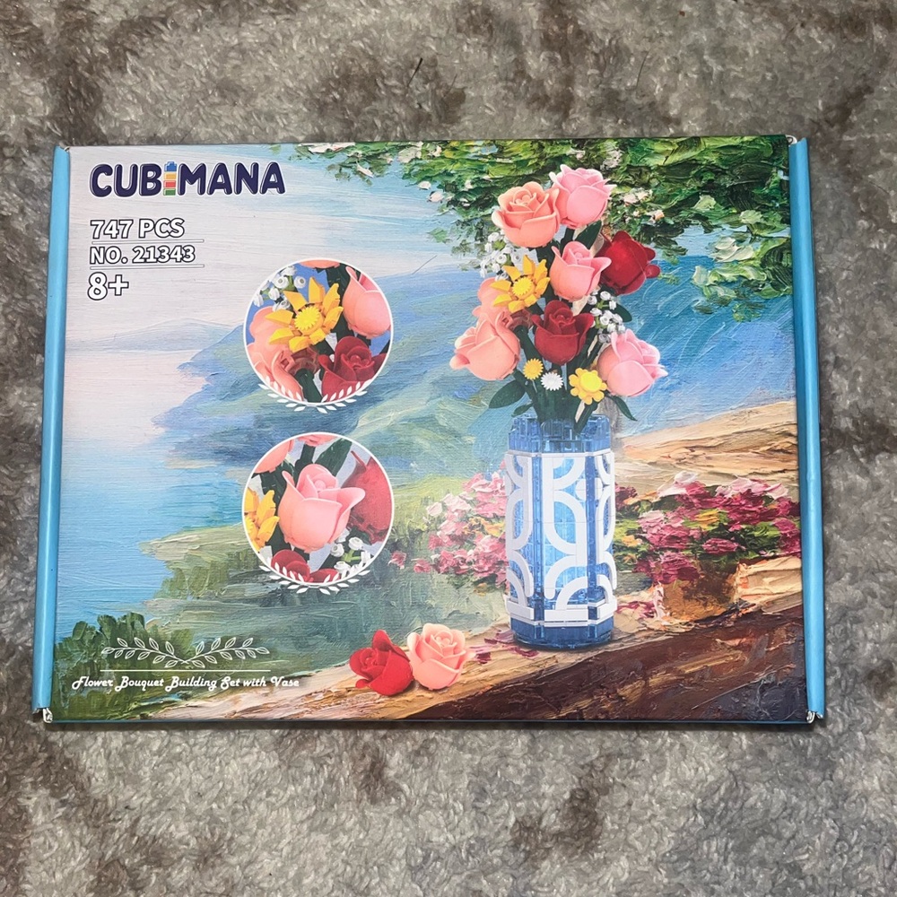 Cub-Mana Flower Bouquet Building Set (Lego) Brand New Never Opened